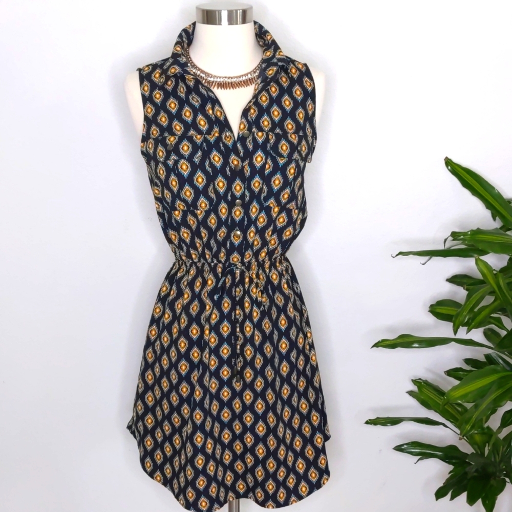 Bebop Sleeveless Black Dress  Patterns Size Small